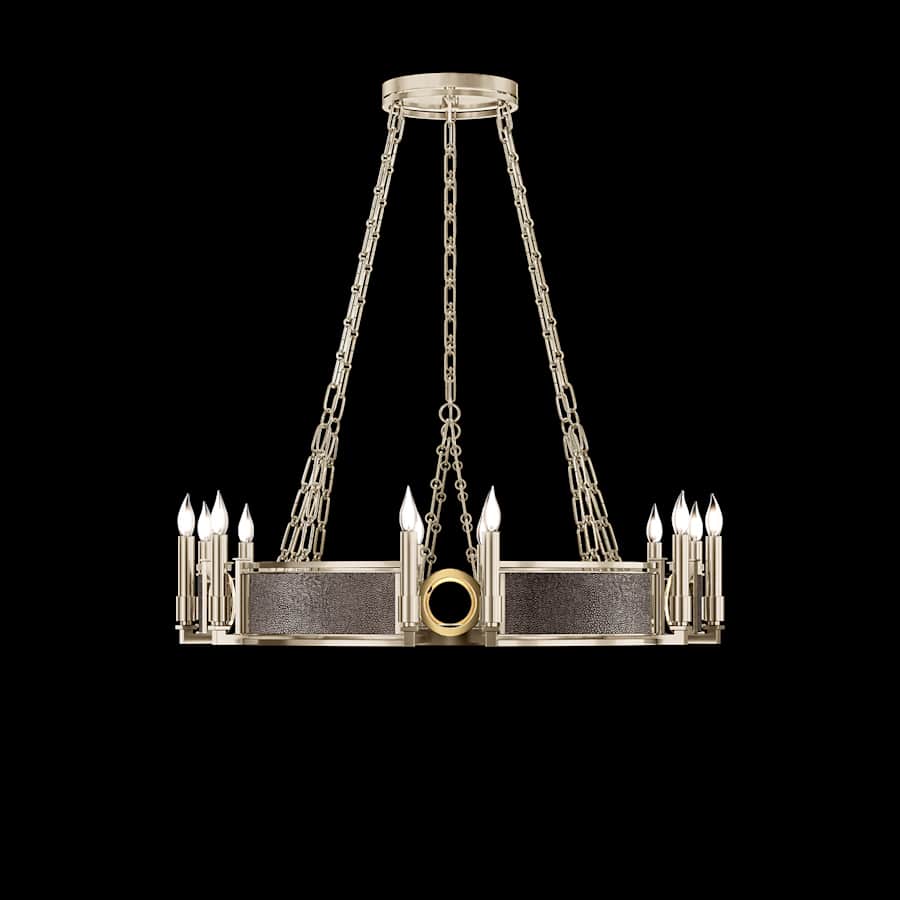 Fine Art Handcrafted Lighting Mirage 12 Light 36" Wide Taper Candle Style Chandelier