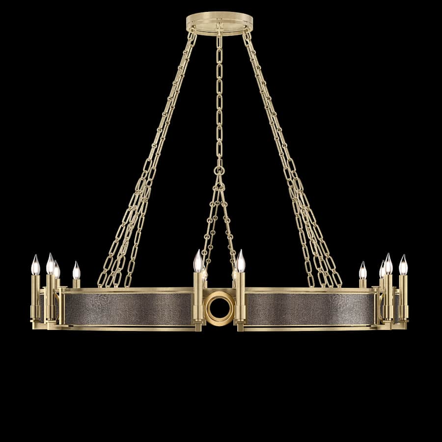 Fine Art Handcrafted Lighting Mirage 12 Light 50" Wide Taper Candle Style Chandelier