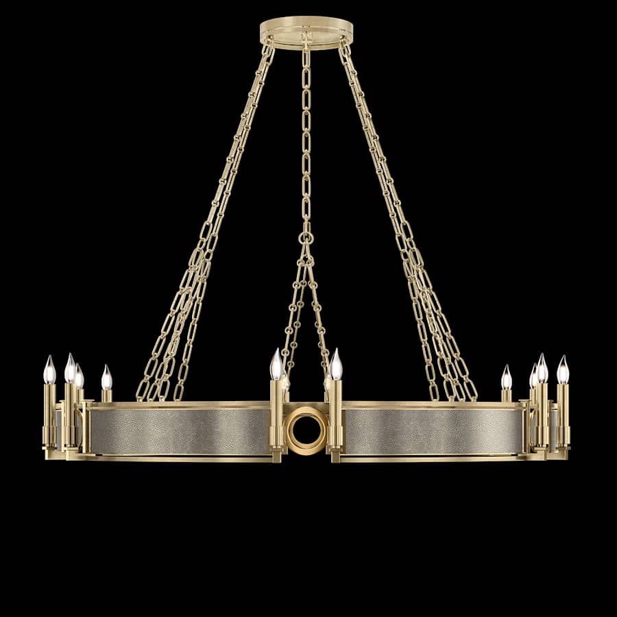 Fine Art Handcrafted Lighting Mirage 12 Light 50" Wide Taper Candle Style Chandelier