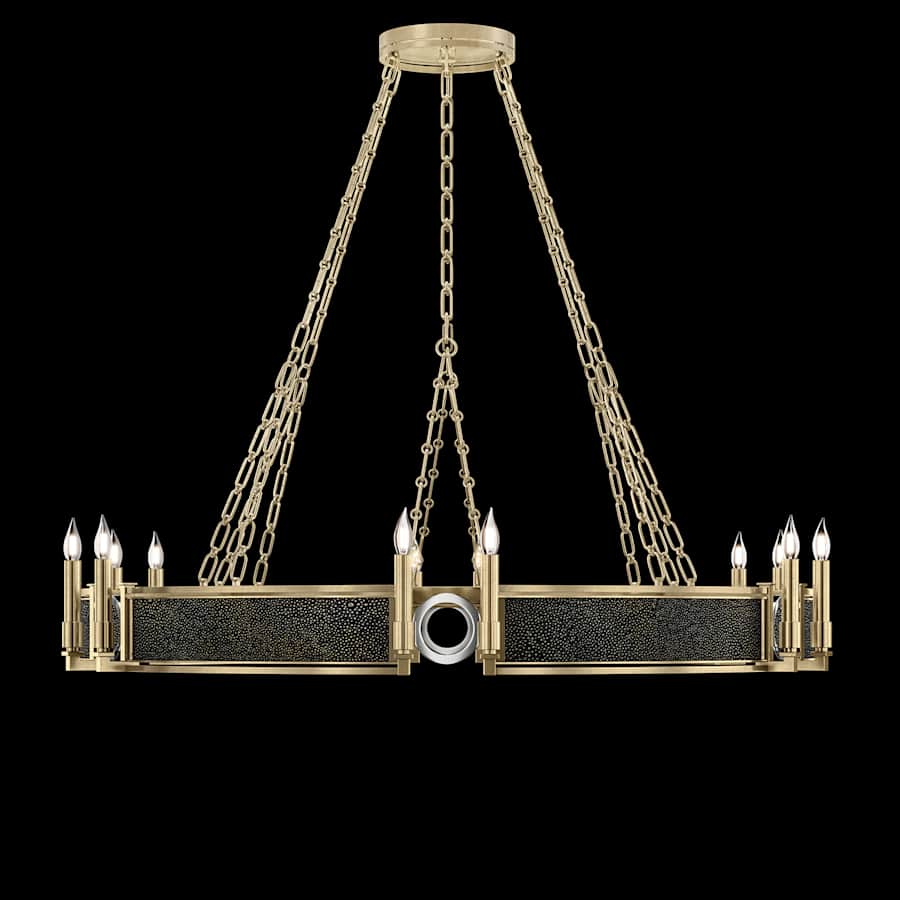 Fine Art Handcrafted Lighting Mirage 12 Light 50" Wide Taper Candle Style Chandelier