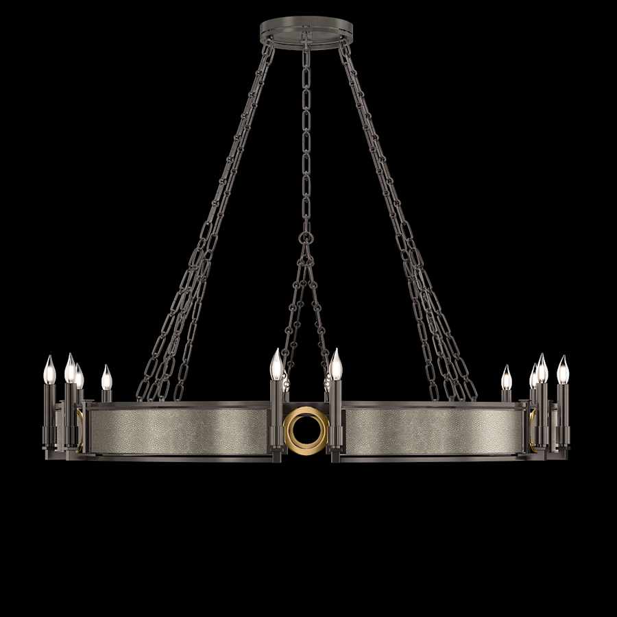 Fine Art Handcrafted Lighting Mirage 12 Light 50" Wide Taper Candle Style Chandelier