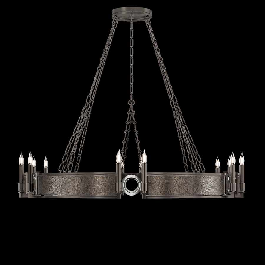 Fine Art Handcrafted Lighting Mirage 12 Light 50" Wide Taper Candle Style Chandelier