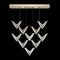 Fine Art Handcrafted Lighting Blade 2 Light 48" Wide Linear Pendant
