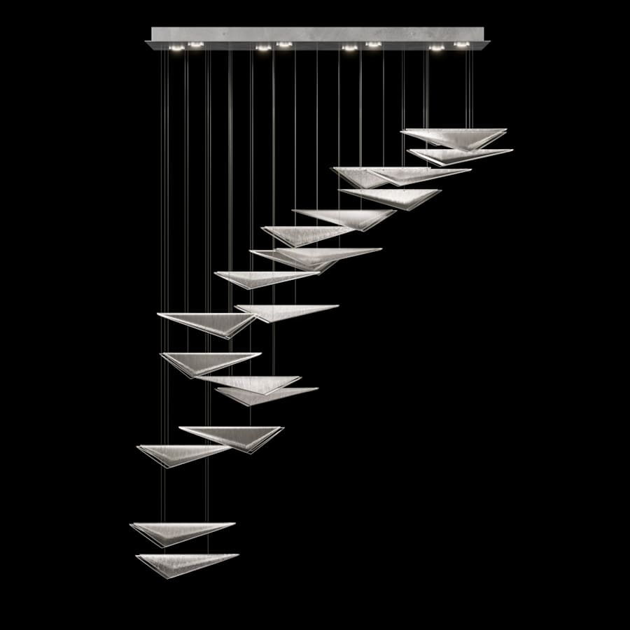 Fine Art Handcrafted Lighting Volo 8 Light 61" Wide LED Abstract Linear Pendant