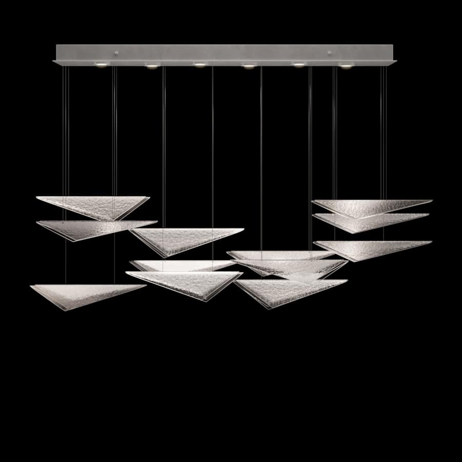 Fine Art Handcrafted Lighting Volo 6 Light 58" Wide LED Abstract Linear Pendant