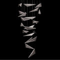Fine Art Handcrafted Lighting Volo 8 Light 36" Wide x 52" Tall LED Abstract Multi Light Pendant