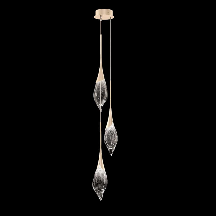 Fine Art Handcrafted Lighting Mayu 10" Wide LED Multi Light Pendant