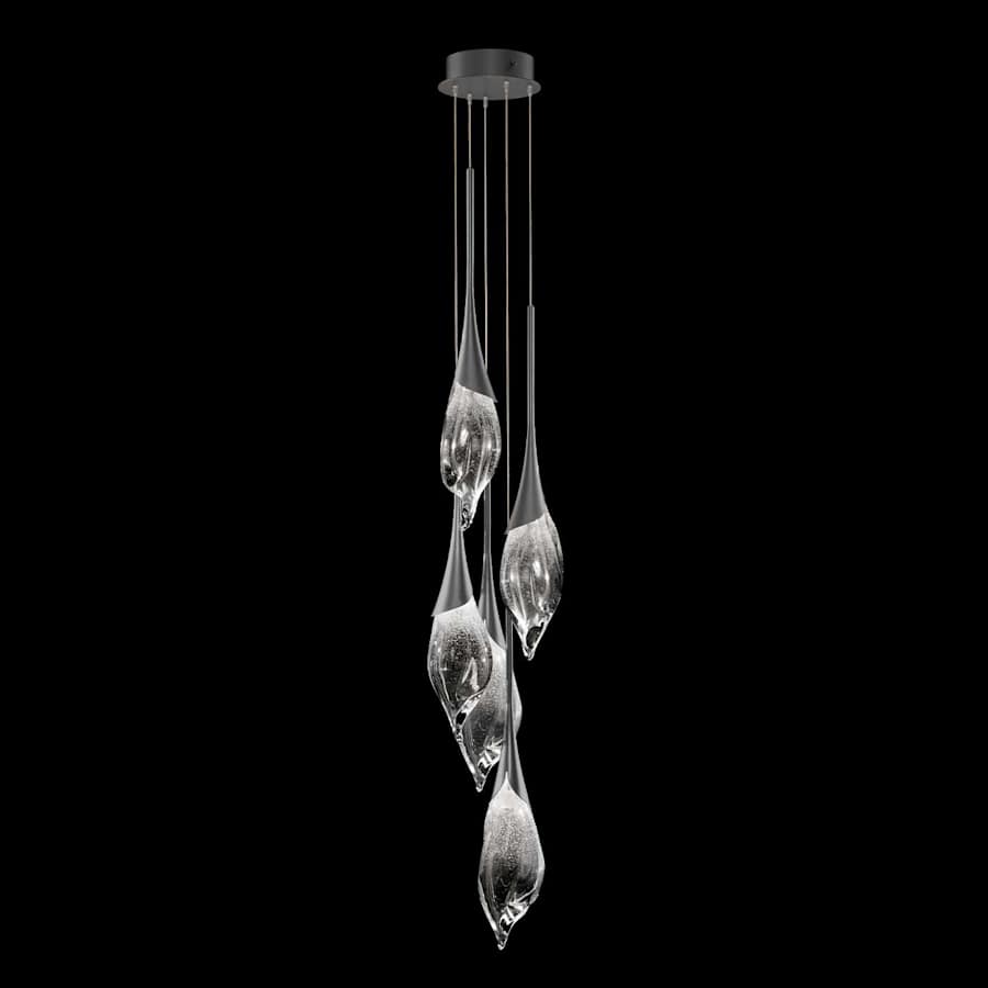 Fine Art Handcrafted Lighting Mayu 13" Wide LED Multi Light Pendant