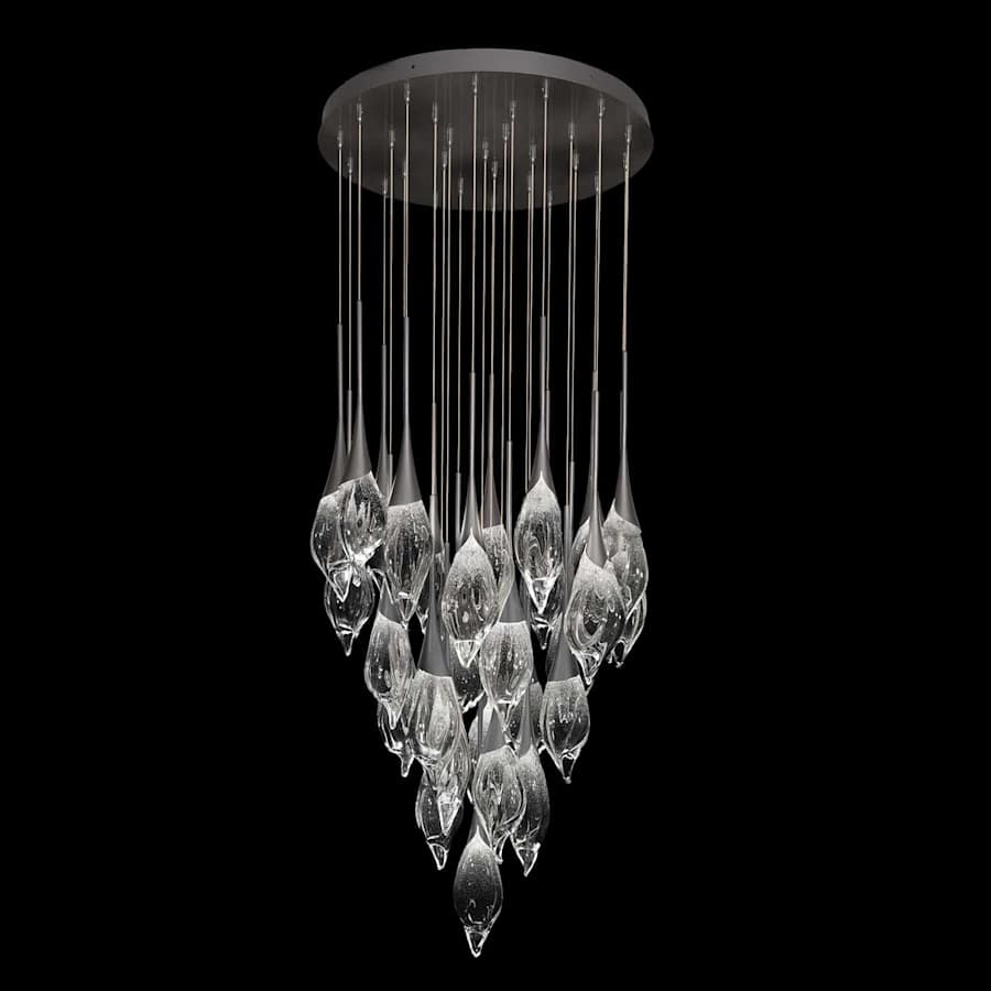 Fine Art Handcrafted Lighting Mayu 33" Wide LED 28 Light Pendant