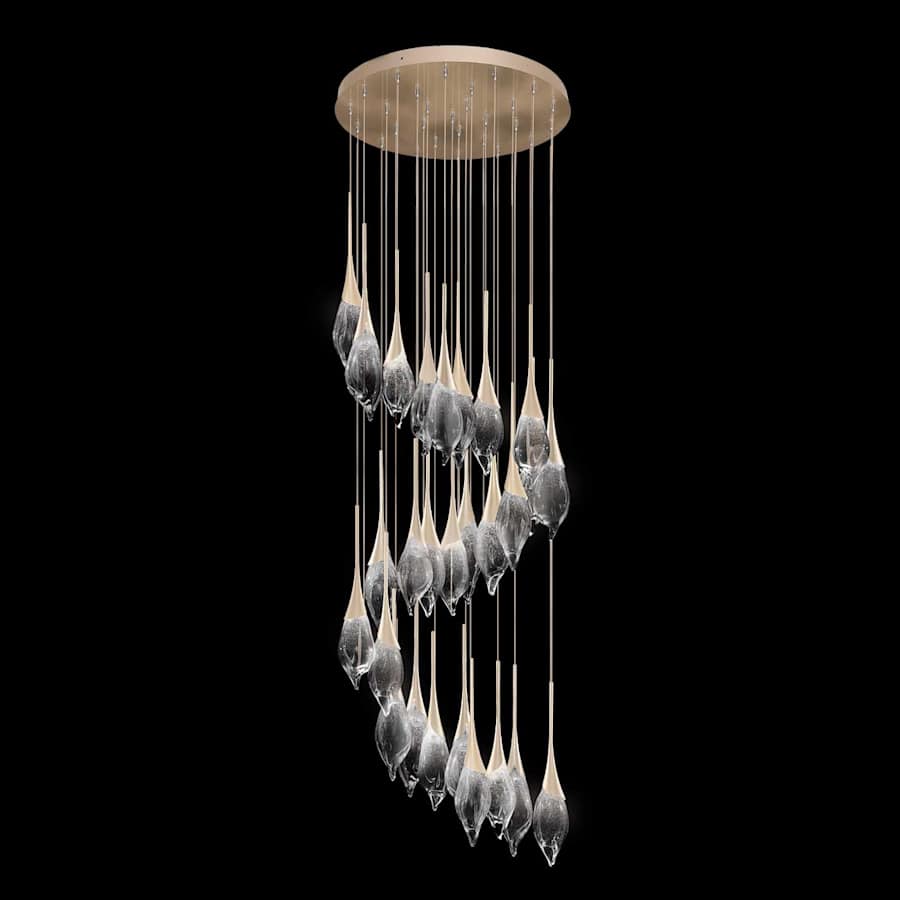 Fine Art Handcrafted Lighting Mayu 33" Wide LED 28 Light Pendant