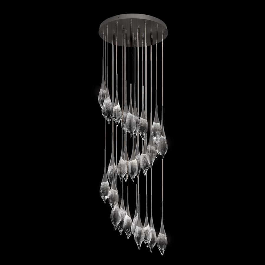 Fine Art Handcrafted Lighting Mayu 33" Wide LED 28 Light Pendant