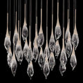 Fine Art Handcrafted Lighting Mayu 54" Wide LED 26 Light Linear Pendant
