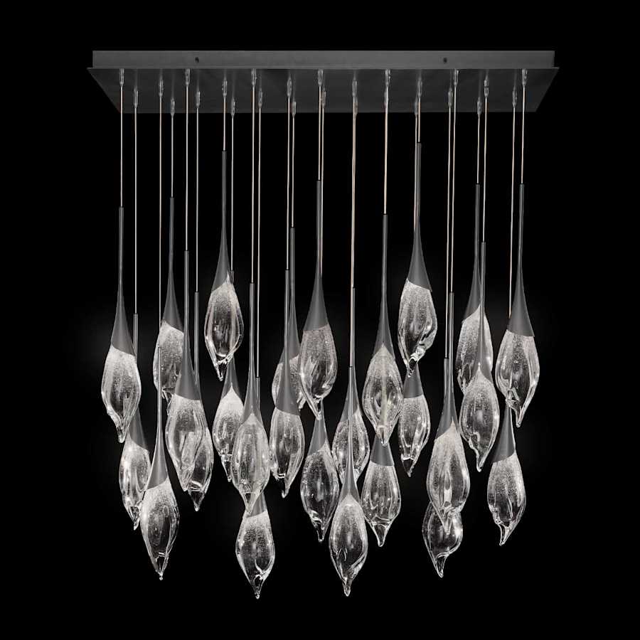 Fine Art Handcrafted Lighting Mayu 54" Wide LED 26 Light Linear Pendant