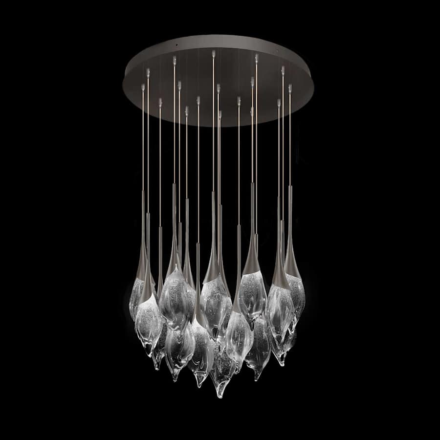 Fine Art Handcrafted Lighting Mayu 33" Wide LED 18 Light Pendant