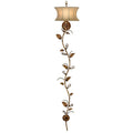 Fine Art Handcrafted Lighting A Midsummer Night's Dream Single-Light Wall Sconce with Linen Shade and Crystal Accents