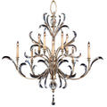 Fine Art Handcrafted Lighting Beveled Arcs Ten-Light Two-Tier Beveled Crystal Chandelier