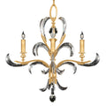 Fine Art Handcrafted Lighting Beveled Arcs 4 Light 28" Wide Crystal Chandelier