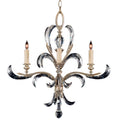 Fine Art Handcrafted Lighting Beveled Arcs Four-Light Single-Tier Beveled Crystal Chandelier