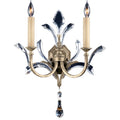 Fine Art Handcrafted Lighting Beveled Arcs Two-Light Beveled Crystal Wall Sconce