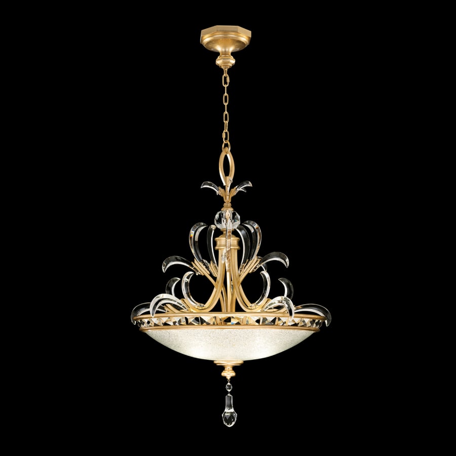 Fine Art Handcrafted Lighting Beveled Arcs 3 Light 32" Wide Crystal Pendant