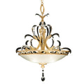 Fine Art Handcrafted Lighting Beveled Arcs 3 Light 32" Wide Crystal Pendant