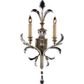 Fine Art Handcrafted Lighting Beveled Arcs Two-Light Beveled Crystal Wall Sconce