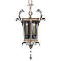 Fine Art Handcrafted Lighting Beveled Arcs 22" Diameter Three-Light Beveled Crystal Foyer Pendant