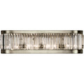 Fine Art Handcrafted Lighting Crystal Enchantment Four-Light Wall Sconce with Multi-Faceted Crystal Panels