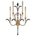 Fine Art Handcrafted Lighting Beveled Arcs Four-Light Beveled Crystal Wall Sconce