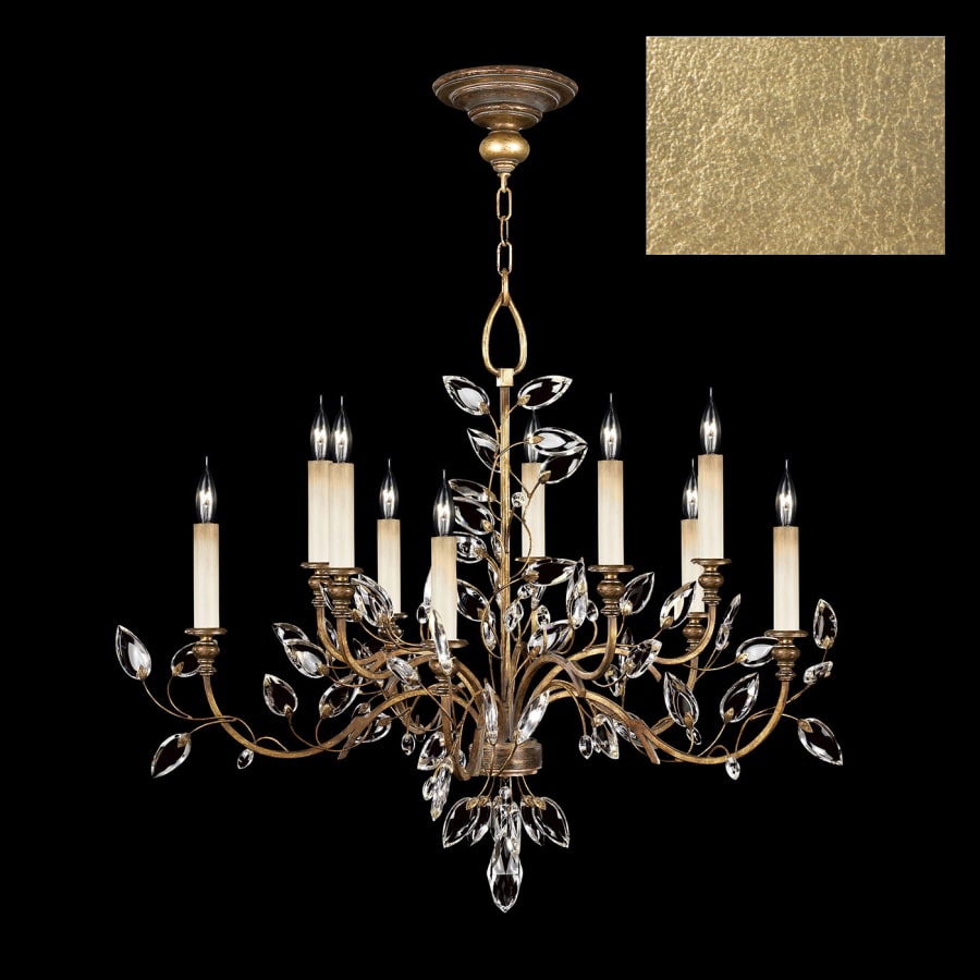 Fine Art Handcrafted Lighting Crystal Laurel 10 Light 43" Wide Crystal Chandelier