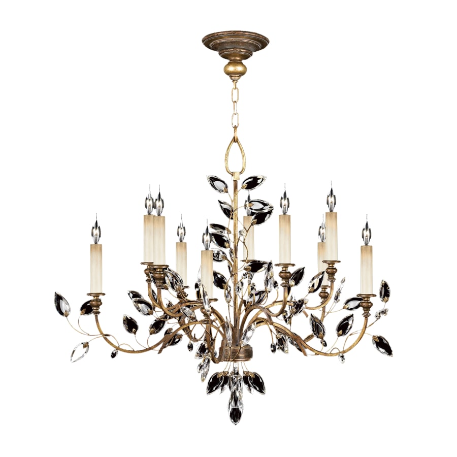 Fine Art Handcrafted Lighting Crystal Laurel 10 Light 43" Wide Crystal Chandelier
