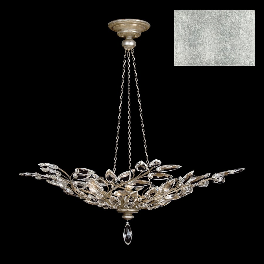 Fine Art Handcrafted Lighting Crystal Laurel 6 Light 47" Wide Crystal Chandelier