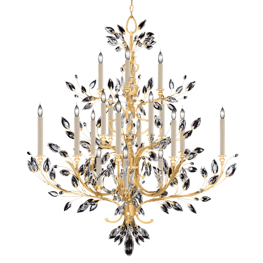 Fine Art Handcrafted Lighting Crystal Laurel 20 Light 57" Wide Crystal Chandelier