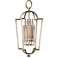 Fine Art Handcrafted Lighting Allegretto Gold Eight-Light Foyer Pendant with Faux Candle Accents