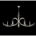 Fine Art Handcrafted Lighting Trevi 6 Light 68" Wide Crystal Abstract Chandelier
