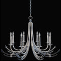 Fine Art Handcrafted Lighting Trevi 8 Light 40" Wide Crystal Abstract Chandelier