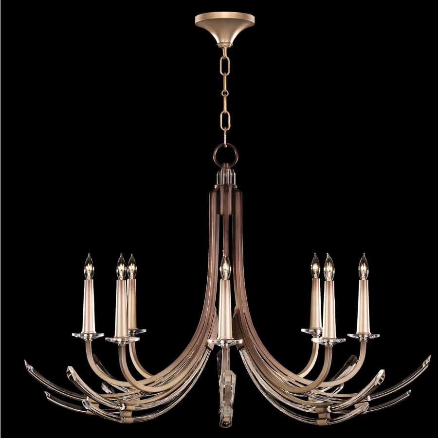 Fine Art Handcrafted Lighting Trevi 8 Light 40" Wide Crystal Abstract Chandelier