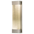 Fine Art Handcrafted Lighting Crystal Bakehouse 7x24 Two-Light Wall Sconce with Rectangular Crystal Spires Fused Glass Panel