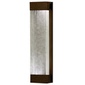 Fine Art Handcrafted Lighting Crystal Bakehouse 7x30 Two-Light Wall Sconce with Rectangular Crystal Spires Fused Glass Panel