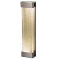 Fine Art Handcrafted Lighting Crystal Bakehouse 7x30 Two-Light Wall Sconce with Rectangular Crystal Spires Fused Glass Panel