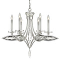 Fine Art Handcrafted Lighting 6 Light 1 Tier Chandelier with Hand-Cut Faceted Crystals from the Marquise Collection