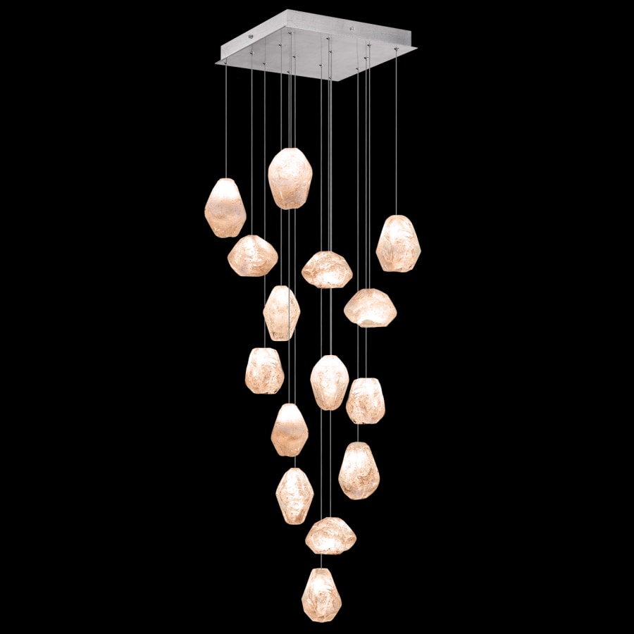 Fine Art Handcrafted Lighting Natural Inspirations 15 Light 19" Wide LED Crystal Multi Light Pendant