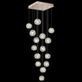 Fine Art Handcrafted Lighting Natural Inspirations 15 Light 19" Wide LED Crystal Multi Light Pendant