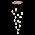 Fine Art Handcrafted Lighting Natural Inspirations 15 Light 19" Wide LED Crystal Multi Light Pendant