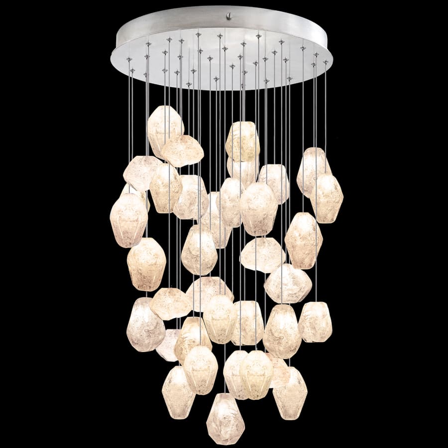 Fine Art Handcrafted Lighting Natural Inspirations 36 Light 34" Wide LED Crystal Multi Light Pendant