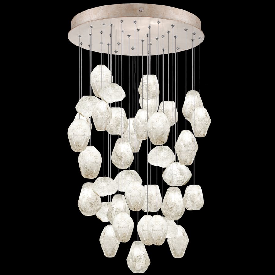 Fine Art Handcrafted Lighting Natural Inspirations 36 Light 34" Wide LED Crystal Multi Light Pendant