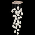 Fine Art Handcrafted Lighting Natural Inspirations 30 Light 30" Wide LED Crystal Multi Light Pendant