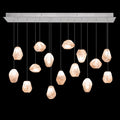 Fine Art Handcrafted Lighting Natural Inspirations 15 Light 48" Wide LED Crystal Multi Light Pendant