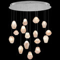 Fine Art Handcrafted Lighting Natural Inspirations 16 Light 32" Wide LED Crystal Multi Light Pendant