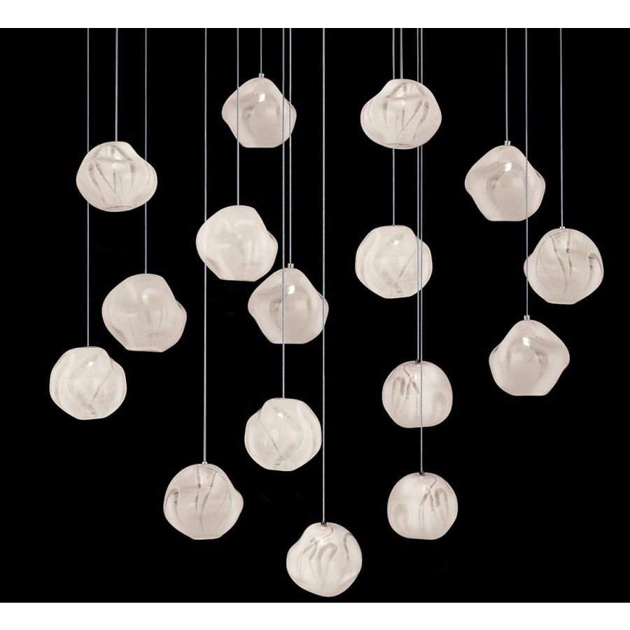 Fine Art Handcrafted Lighting Vesta 16 Light 32" Wide LED Abstract Multi Light Pendant